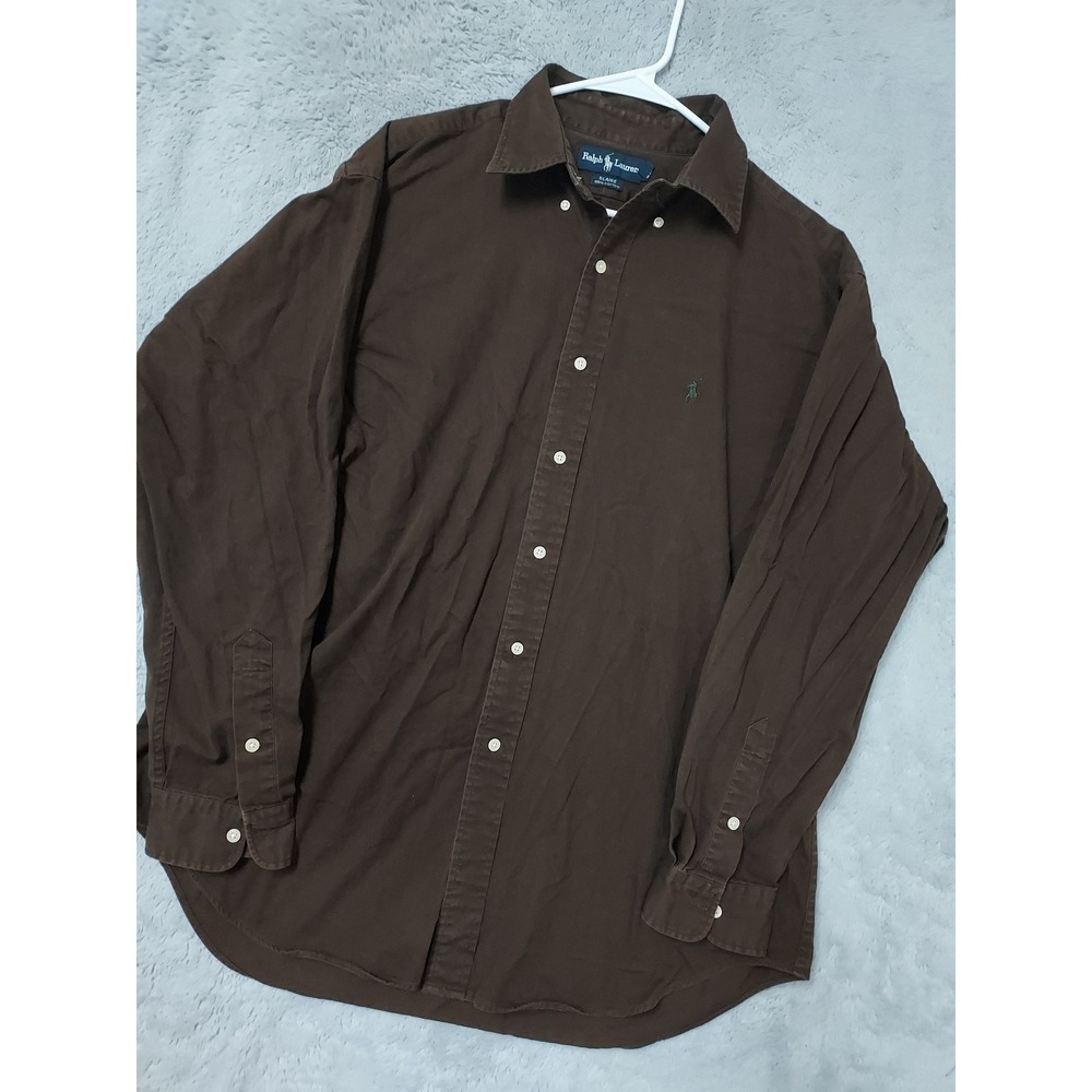 Vintage Polo Ralph Lauren Shirt Mens Large Blaire Long Sleeve Button Down Oxford